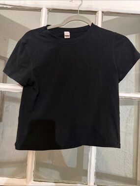 Yogalicious Black Crop Tee